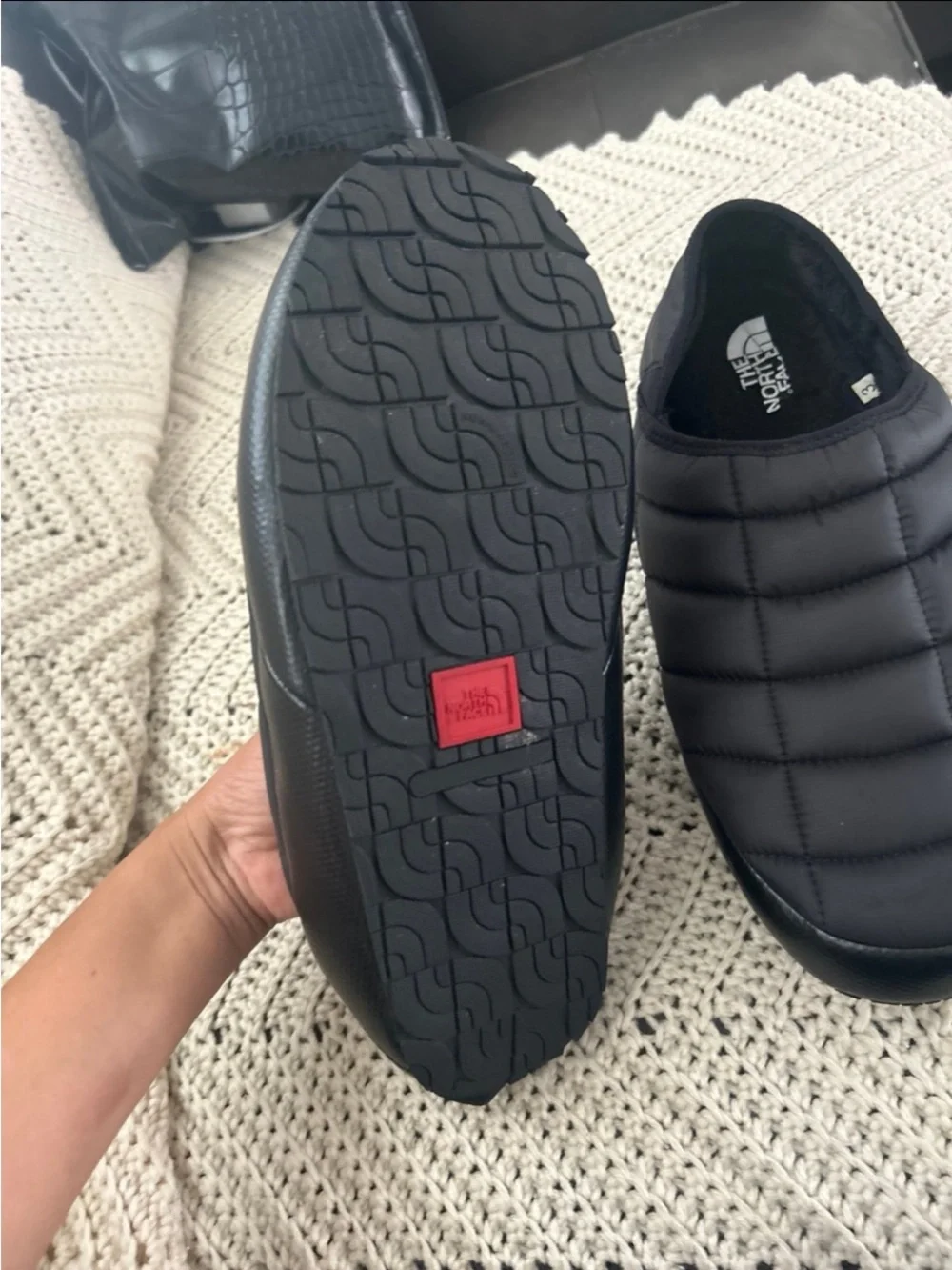 The North Face Quilted Slip-On Insulated Mule - Black